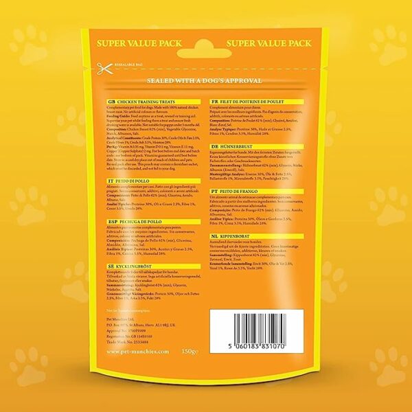 Pet Munchies Natural Dog Treats - Chicken - Image 3